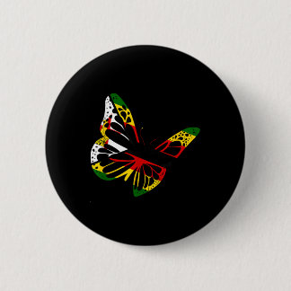 Zimbabwes rötter Butterfly Zimbabwe Flagga Zimbabw Knapp