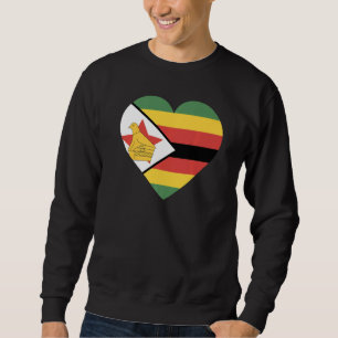 Zimbabwes sydliga för manar kvinnors Flagga Lång Ärmad Tröja