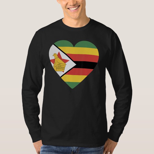 Zimbabwes sydliga för manar kvinnors Flagga T Shirt (Framsida)