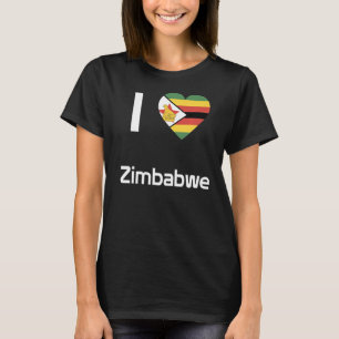 Zimbabwes sydliga för manar kvinnors Flagga T Shirt