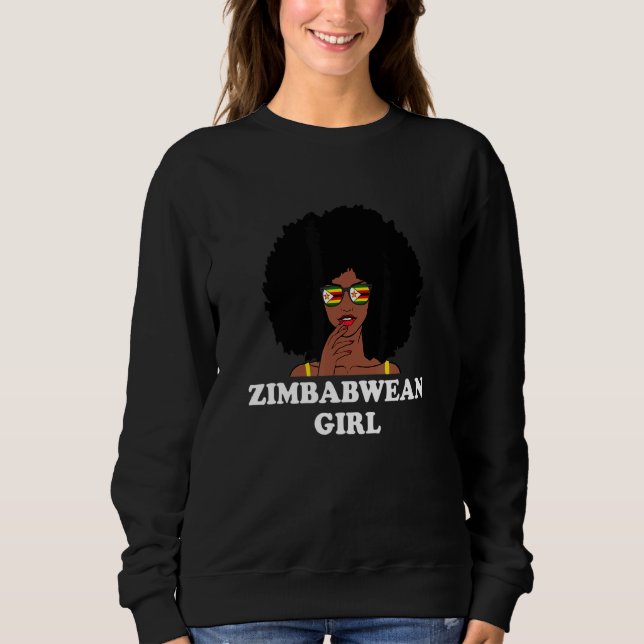 Zimbabwisk flicka Zimbabwe T Shirt (Framsida)