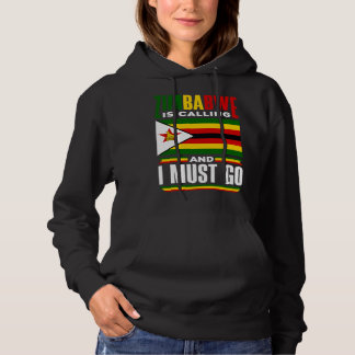Zimbabwisk Zimbabwes flagga Zimbabwe ropar och jag T Shirt