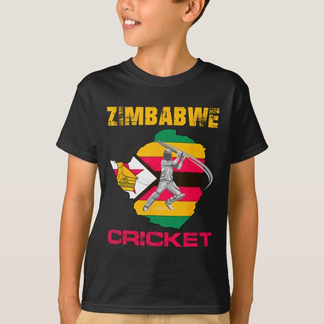 Zimbwe Cricket Zimbweanska män  T Shirt (Framsida)