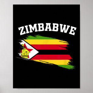 Zimbwe-souvenirer Harare Semester Afrika Zimbweans Poster