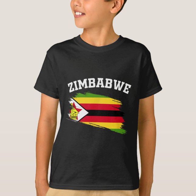 Zimbwe Souvenirs Harare Vacation Africa Zimbwean C T Shirt (Framsida)