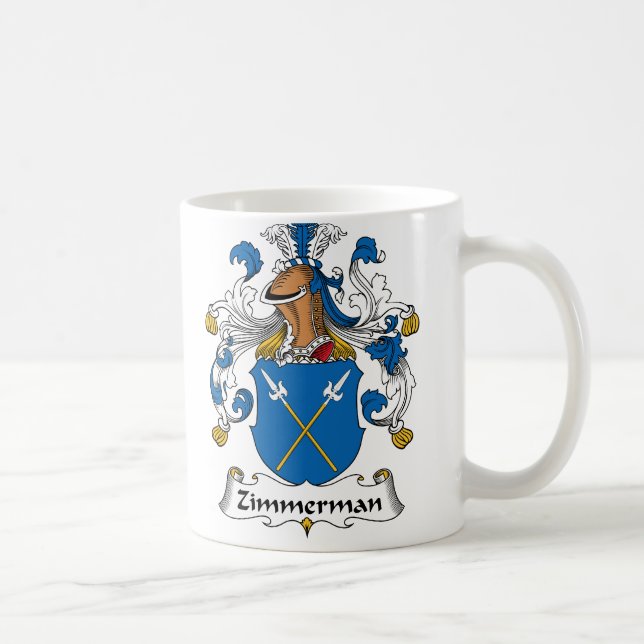 Zimmerman familjvapensköld kaffemugg (Höger)
