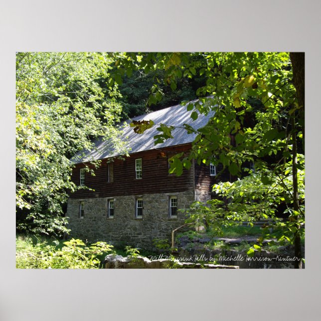 Zimmerman mill Minisink Backe Pa Poster (Framsidan)