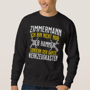 Zimmermann Ich Tunna Nicht Nur Der Hammer Verktyg  Lång Ärmad Tröja