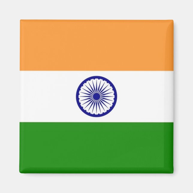 zIN001 India, Fridge Magnet, Indien Magnet (Framsidan)