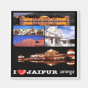 zIN003 i kärlek JAIPUR India, Asia, Fridge Magnet