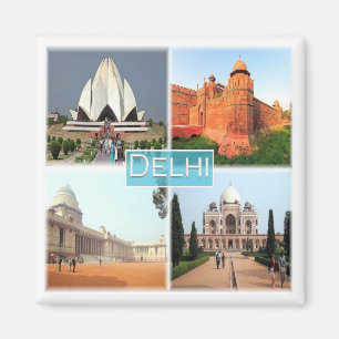 zIN013 DELHI, Indien, Asien, Fridge Magnet