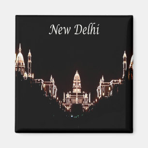 zIN021 New Delhi RASHTRAPATI BHAVAN, Indien, Fridg Magnet