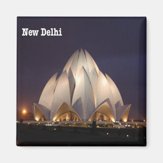 zIN023 LOTUS TEMPLE New Delhi, Indien, Fridge Magnet