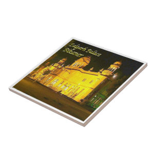 zIN030 LALGARH PALACE BIKANER, Indien, Kakelplatta