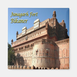 zIN031 JUNAGARH FORT BIKANER, Indien, Fridge Magnet