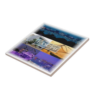 zIN07 KOCHI, Indien, Asien, Kakelplatta