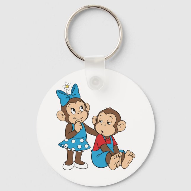 Zina and Mimo: Love and indifference Nyckelring (Framsida)