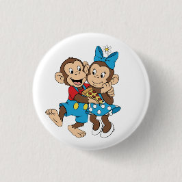 Zina and Mimo with a slice of pizza. Knapp