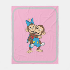 zina on mimo's back fleecefilt