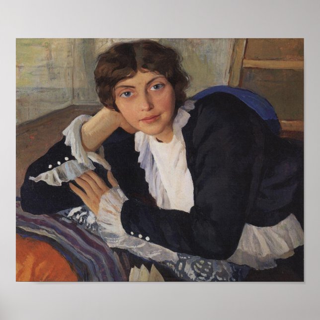 Zinaida Serebriakova Porträtt i Lola Braz Poster (Framsidan)