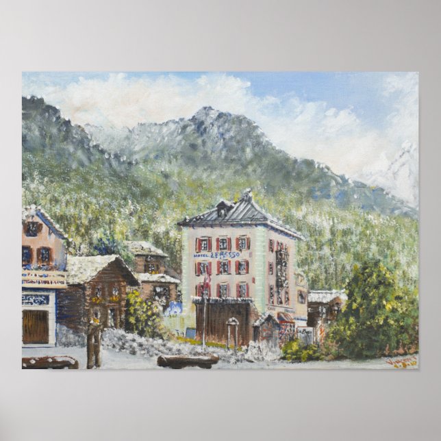 Zinal Schweiz. 2007 Poster (Framsidan)