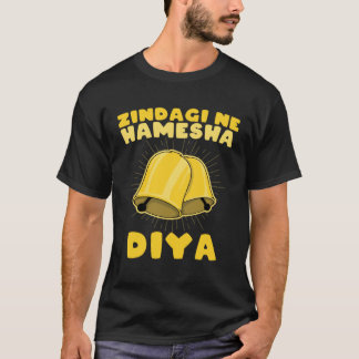 Zindagi Ne Hamesha Ghanta Diya Sarcastic  Hindi Pu T Shirt