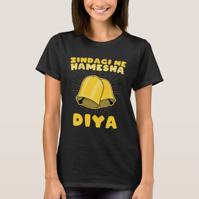 Zindagi Ne Hamesha Ghanta Diya Sarcastic  Hindi Pu T Shirt (Framsida)