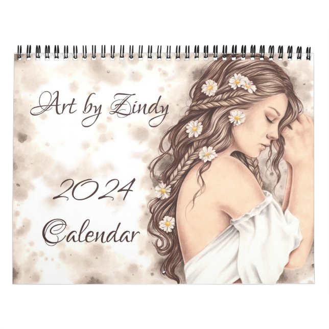 Zindy Art Calendar 2024 Kalender (Omslag)