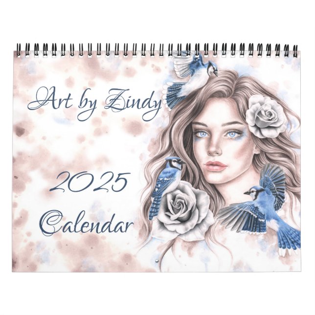Zindy Art Calendar 2025 Kalender (Omslag)