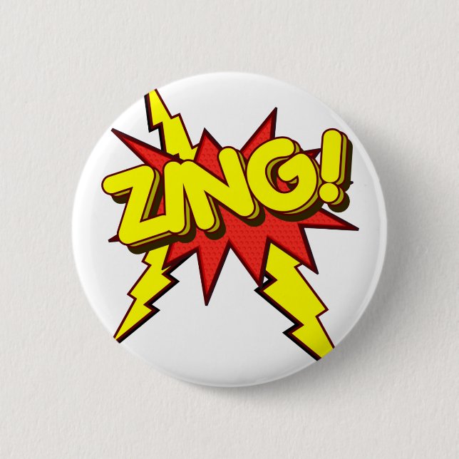 Zing Zap, powen!!! Knapp (Framsida)
