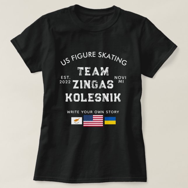 Zingas Kolesnik Mörk Skjorta T Shirt (Design framsida)