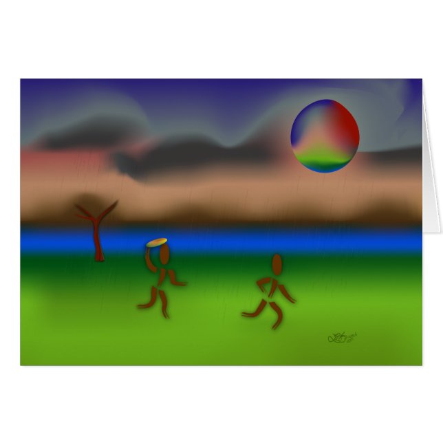 Zinglees ~ April Hälsningskort (Framsidan Horizontal)