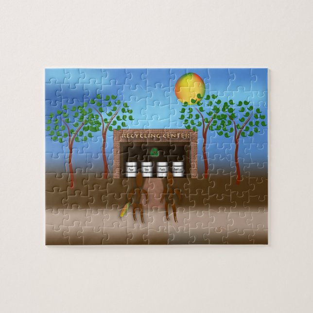 Zinglees ~ Återvinning Pussel (Horisontell)