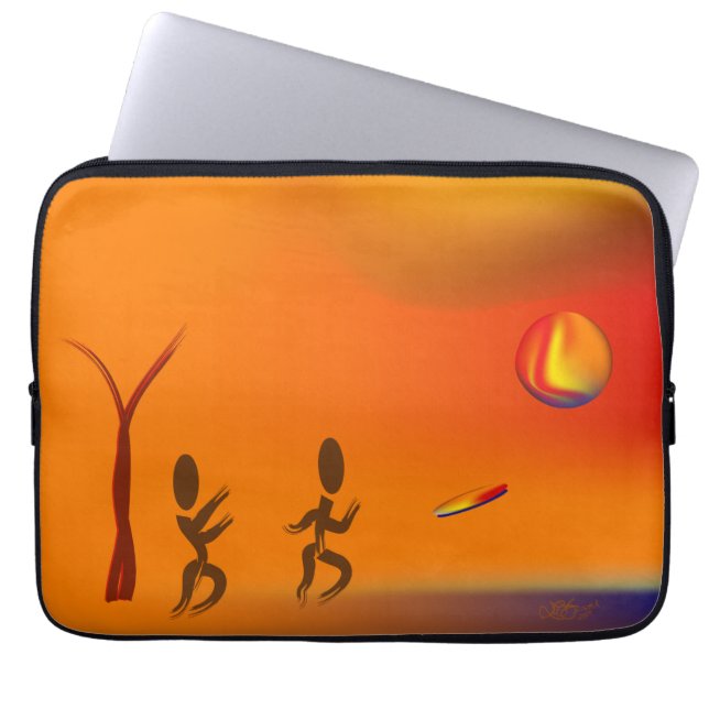 Zinglees ~ Disk Chase Laptop Sleeve (Framsidan)