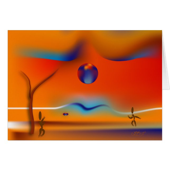 Zinglees ~ Diskspel Hälsningskort (Framsidan Horizontal)