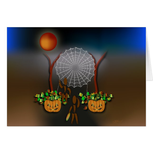 Zinglees ~ oktober hälsningskort (Framsidan Horizontal)