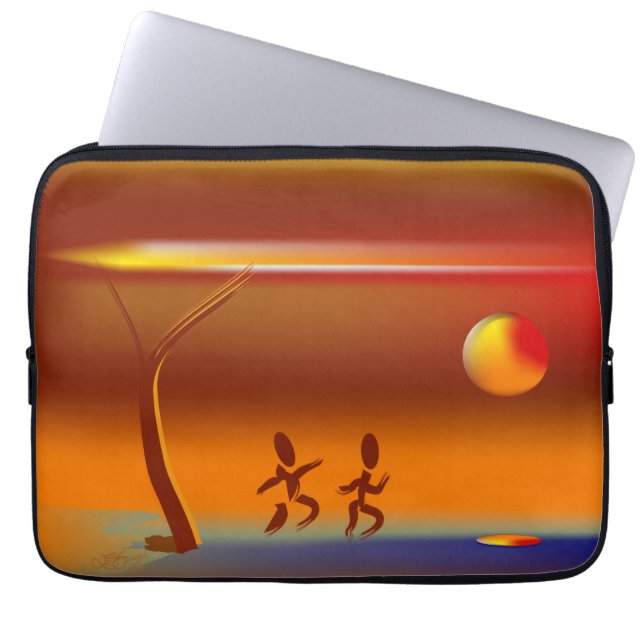 Zinglees ~ Running River Laptop Sleeve (Framsidan)