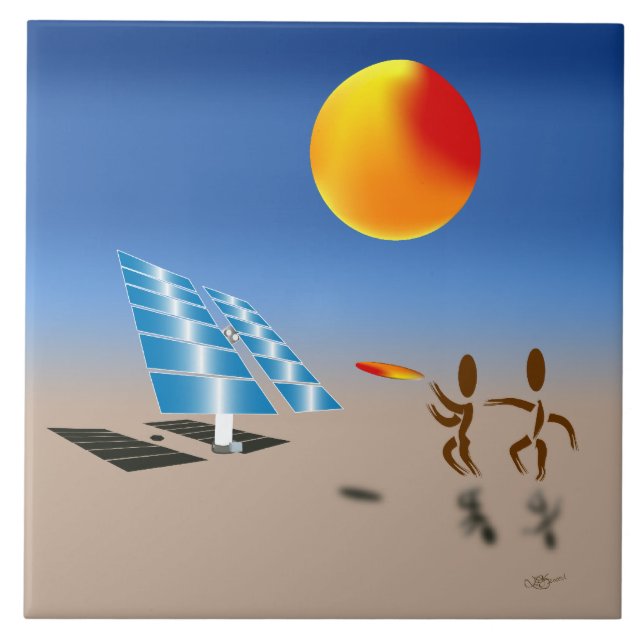 Zinglees ~ Solar Energy Kakelplatta (Framsidan)
