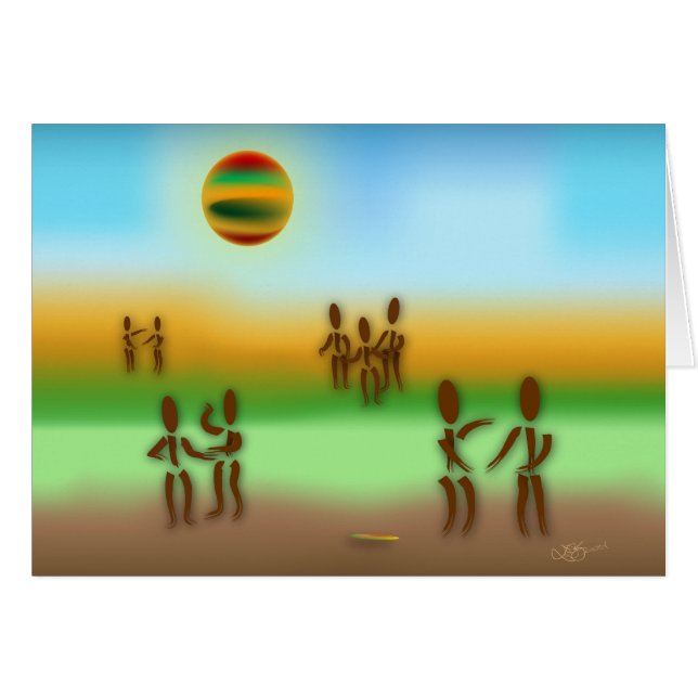 Zinglees ~ Spread Ord Hälsningskort (Framsidan Horizontal)