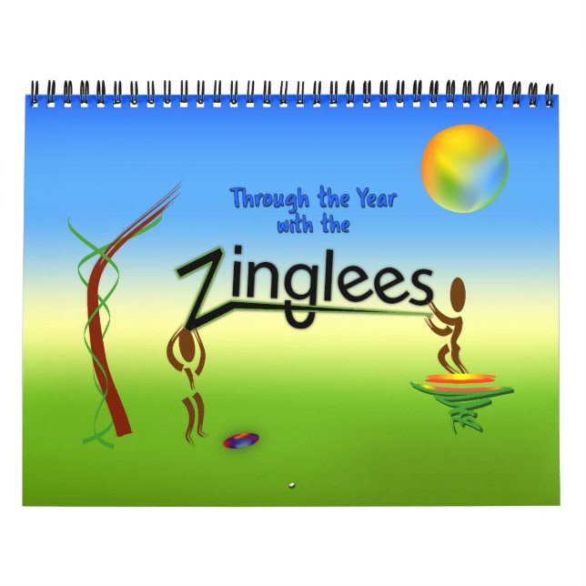 Zinglees ~ Through the Year Calendar Kalender (Omslag)
