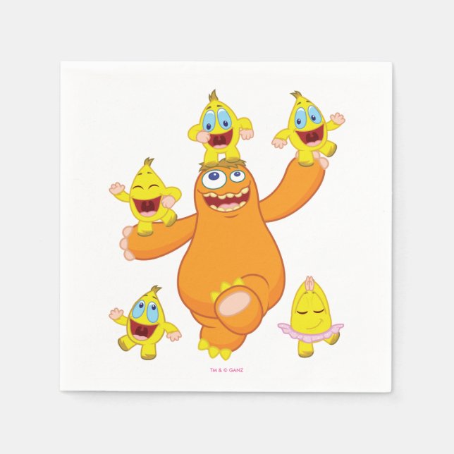 Zingoz och Zangoz-Roligten Pappersservett (Framsidan)