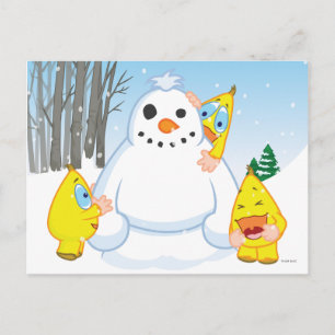 Zingoz Snögubbe Vykort
