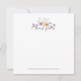 Zinnia Blommigt Tack Notecard Kort