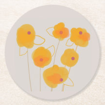 Zinnia bouquet-design Papper Underlägg