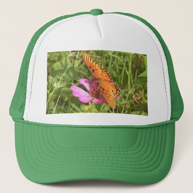 Zinnia & Butterfly Hat Keps (Framsida)