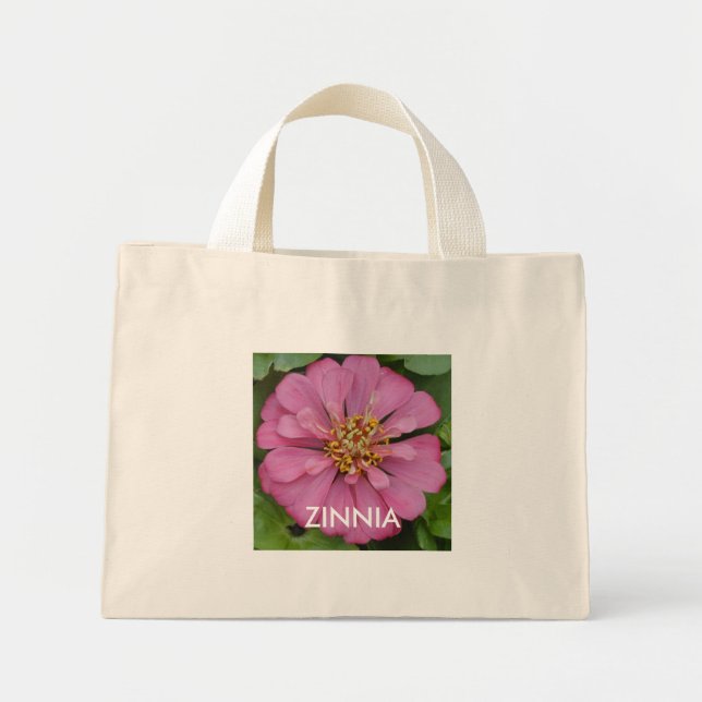 ZINNIA Carry All, Rosa Mini Tygkasse (Framsidan)