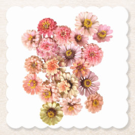 Zinnia Collage Papper Underlägg