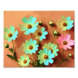 Zinnia Elegans Flowers Fototryck