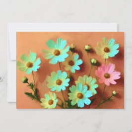 Zinnia Elegans Flowers Inbjudningar