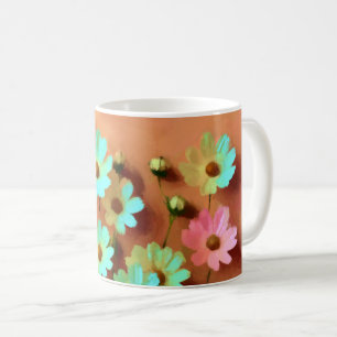 Zinnia Elegans Flowers Kaffemugg